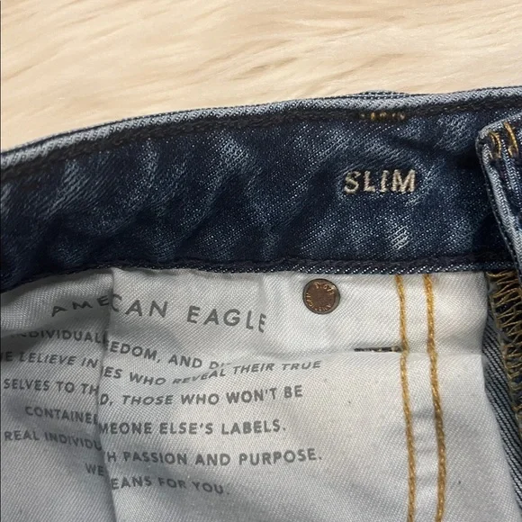 American Eagle Next Level Airflex stretch denim slim cut jeans 30x32 - Picture 5 of 9